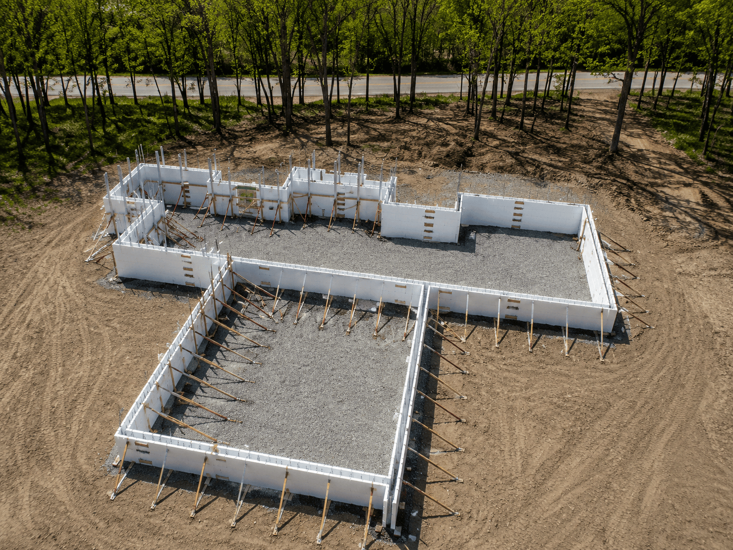Midwest ICF insulated concrete form construction project